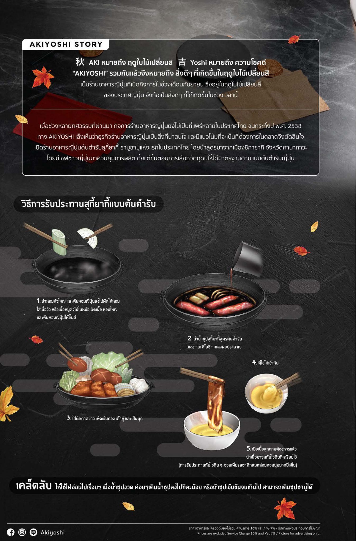 A LA CARTE สาขา เซ็นทรัล อีสวิว / เซ็นทรัล เวสต์เกต / สเปลล์ AKIYOSHI (อะคิโยชิ)